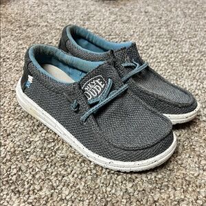 Hey Dude Kids Black and Blue Sneakers